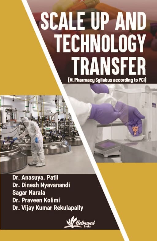 Cover Page of Scale up and Technology Transfer, book on pharmaceutical science